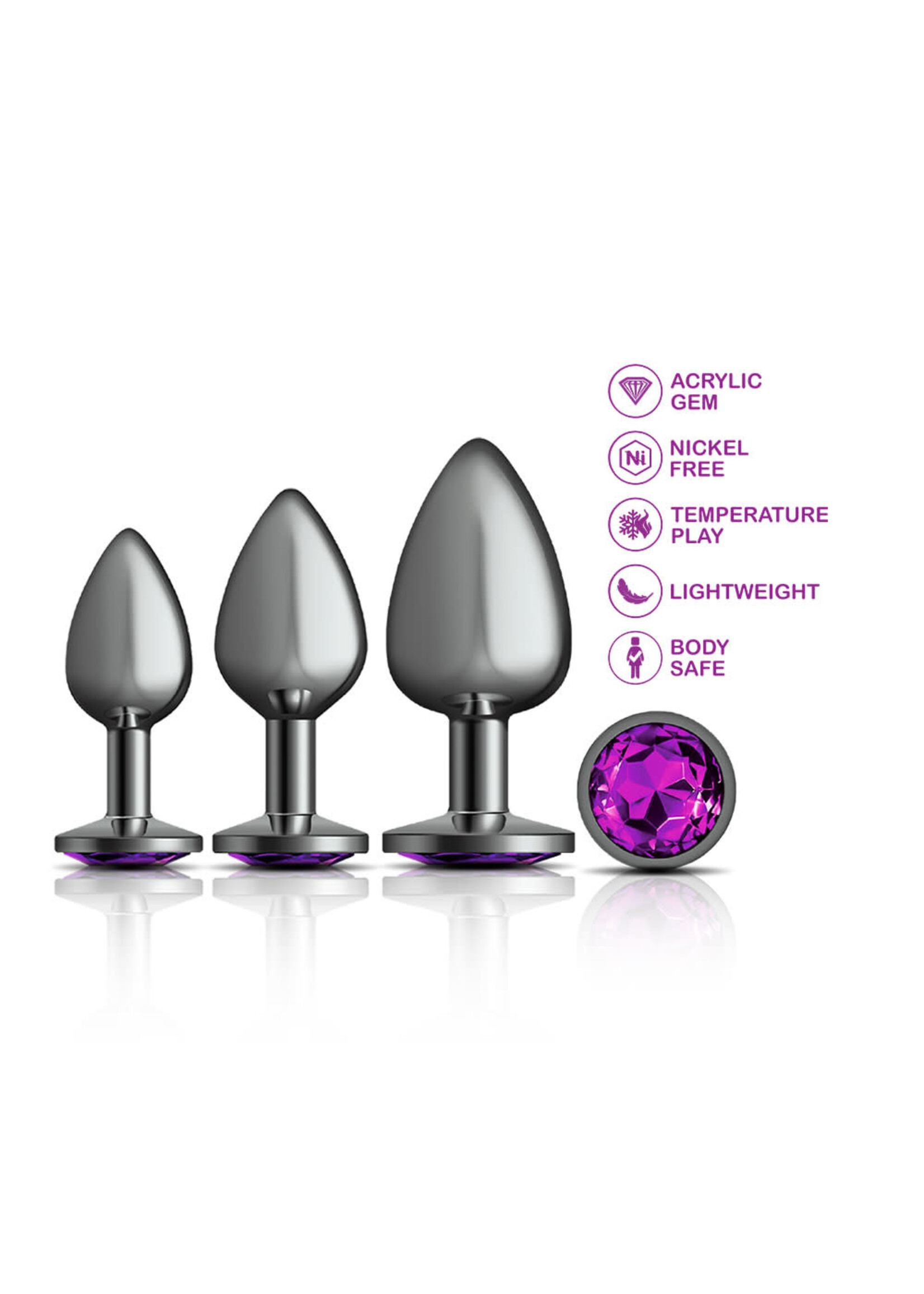 Viben Cheeky Charms  Metal Butt Plug Anal Trainer Kit