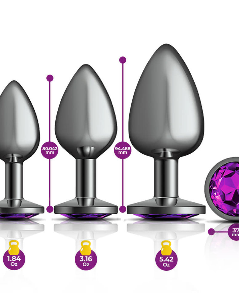 Viben Cheeky Charms  Metal Butt Plug Anal Trainer Kit