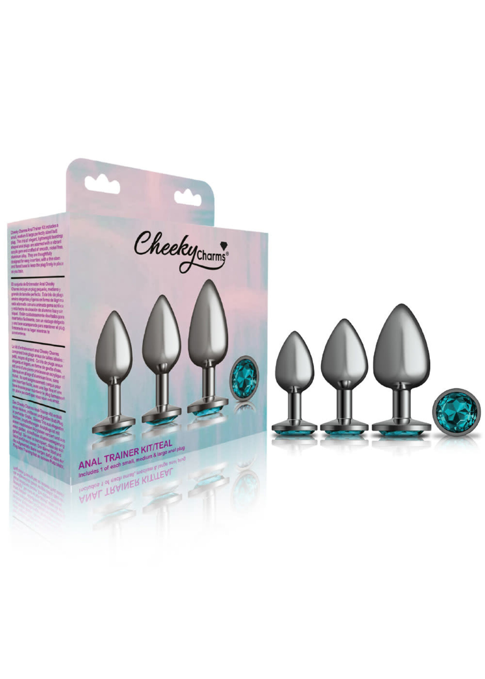Viben Cheeky Charms  Metal Butt Plug Anal Trainer Kit