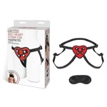 Lux Fetish Red Heart Strap-on Harness