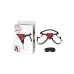 Lux Fetish Red Heart Strap-on Harness