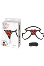 Lux Fetish Red Heart Strap-on Harness