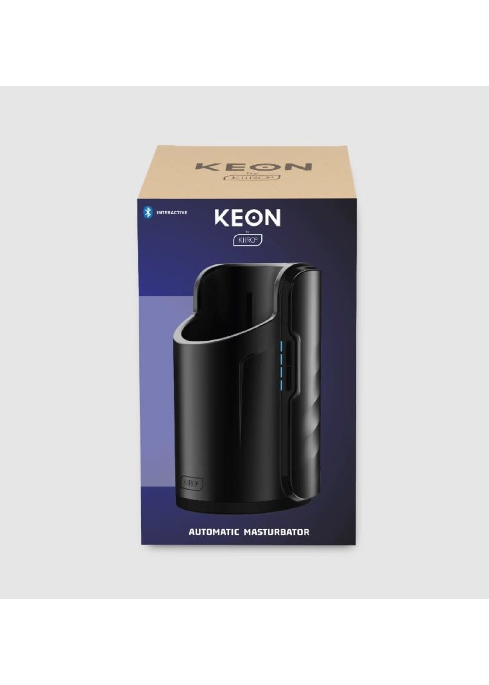 KIIROO Kiiroo Keon Combo Set Rechargeable Interactive Masturbator With Stroker - Black