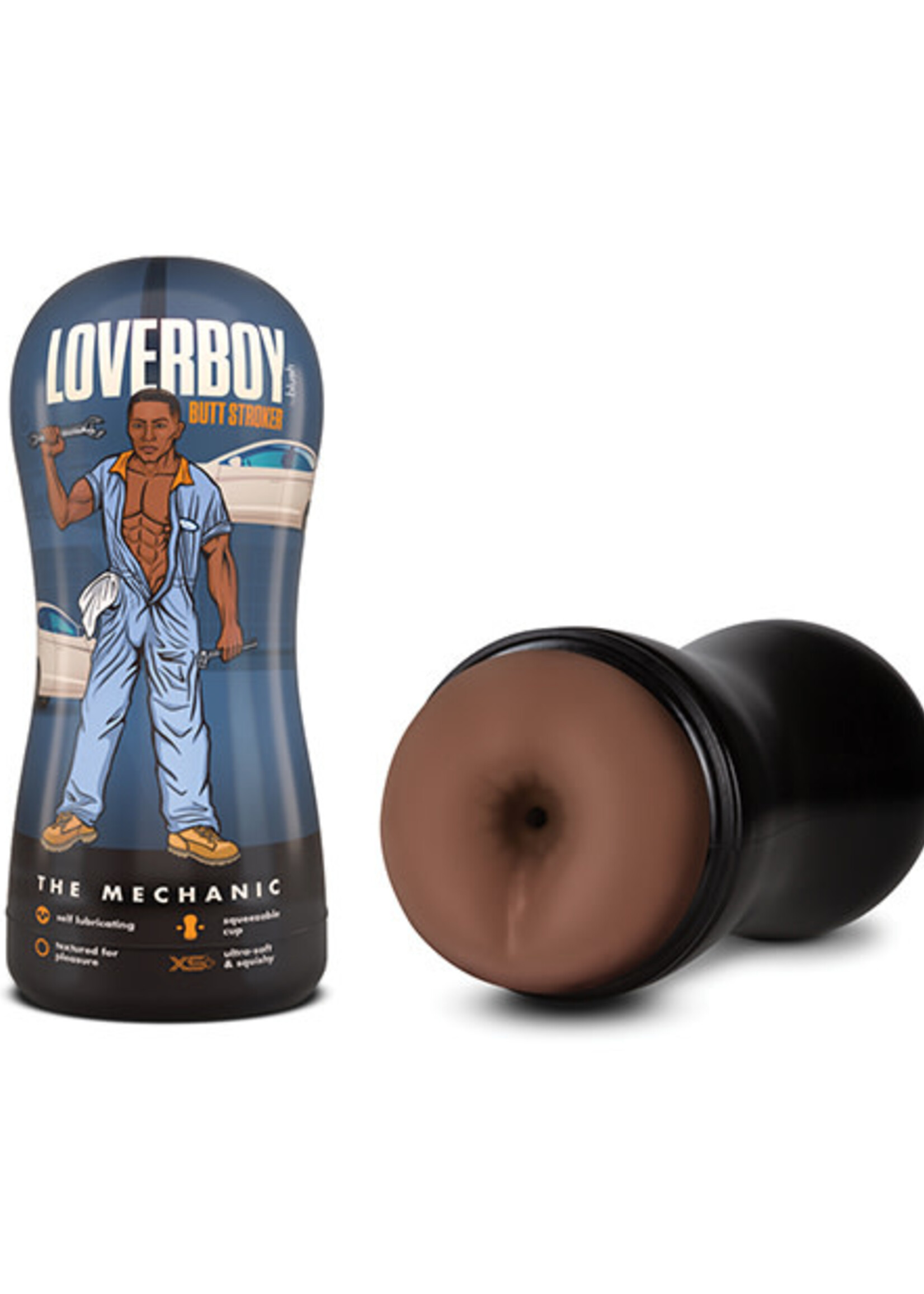 Blush Novelties Loverboy - the Mechanic - Self Lubricating Stroker - Brown