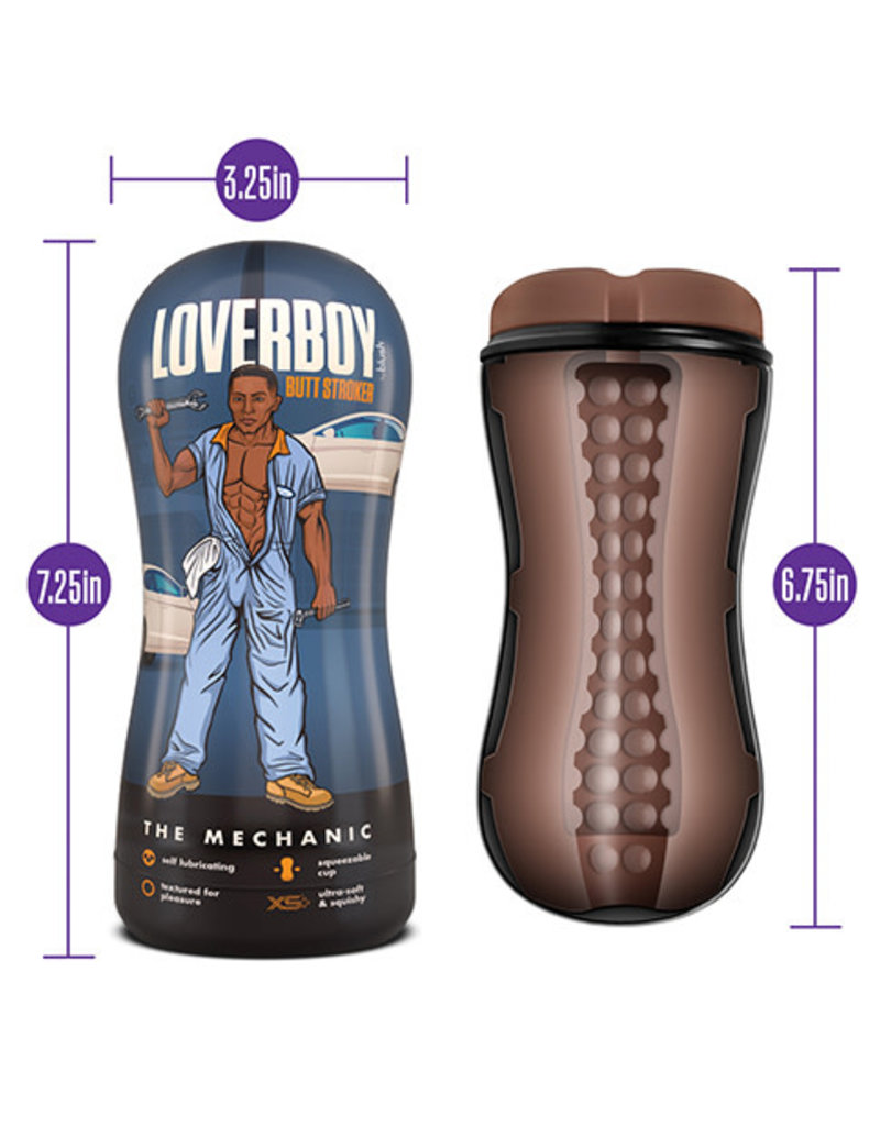 Blush Novelties Loverboy - the Mechanic - Self Lubricating Stroker - Brown