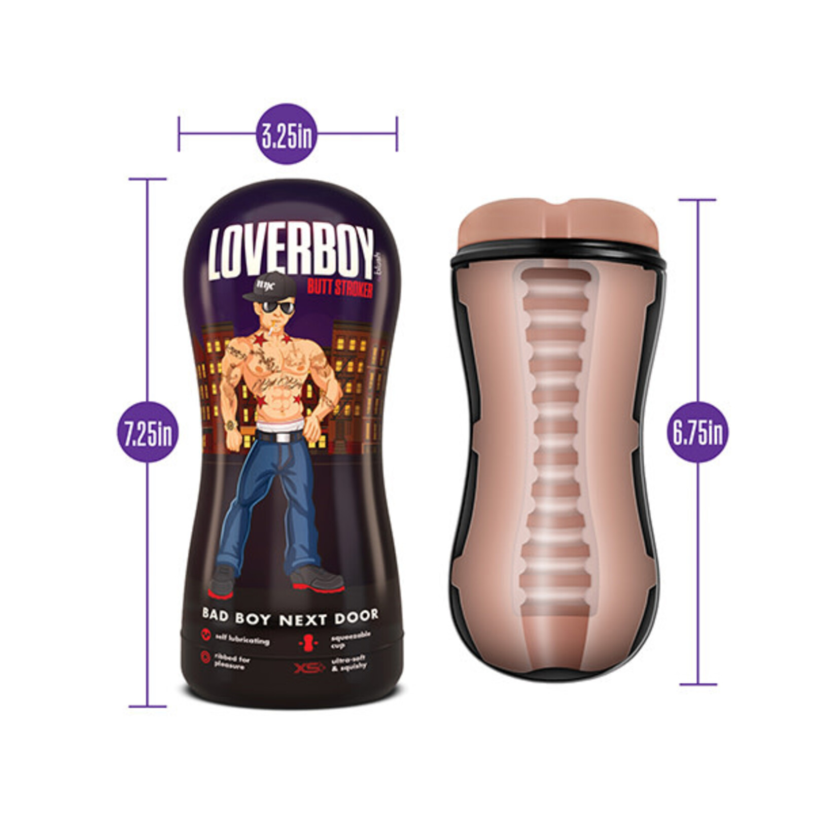 Blush Novelties Loverboy - Bad Boy Next Door - Self Lubricating Stroker - Beige