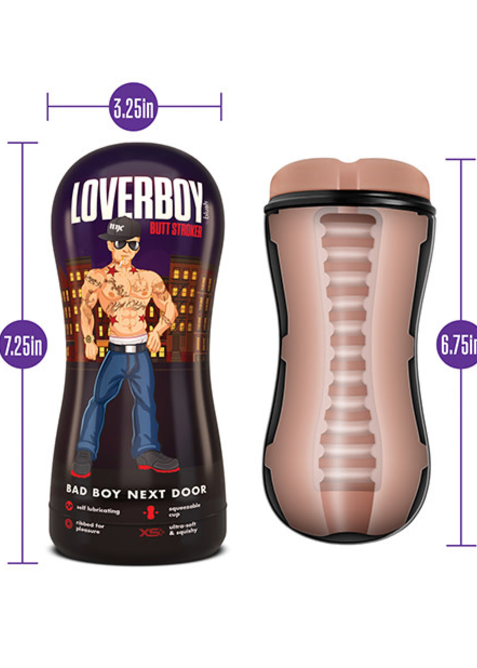 Blush Novelties Loverboy - Bad Boy Next Door - Self Lubricating Stroker - Beige