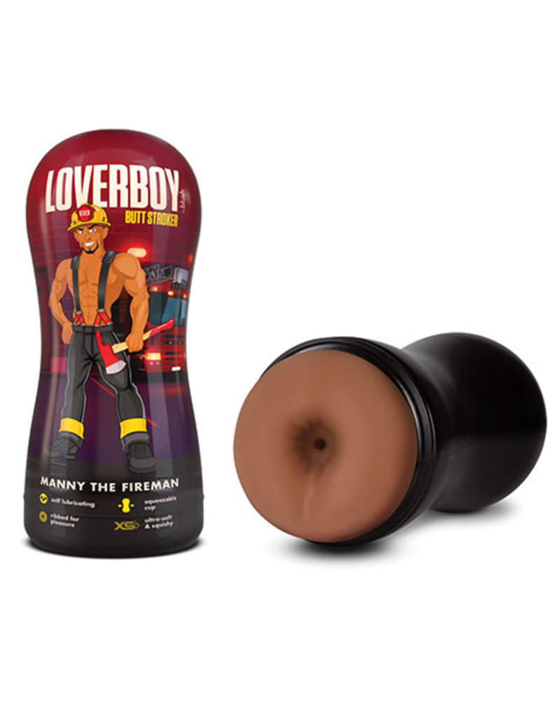 Blush Novelties Loverboy - Manny the Fireman - Self Lubricating Stroker - Tan