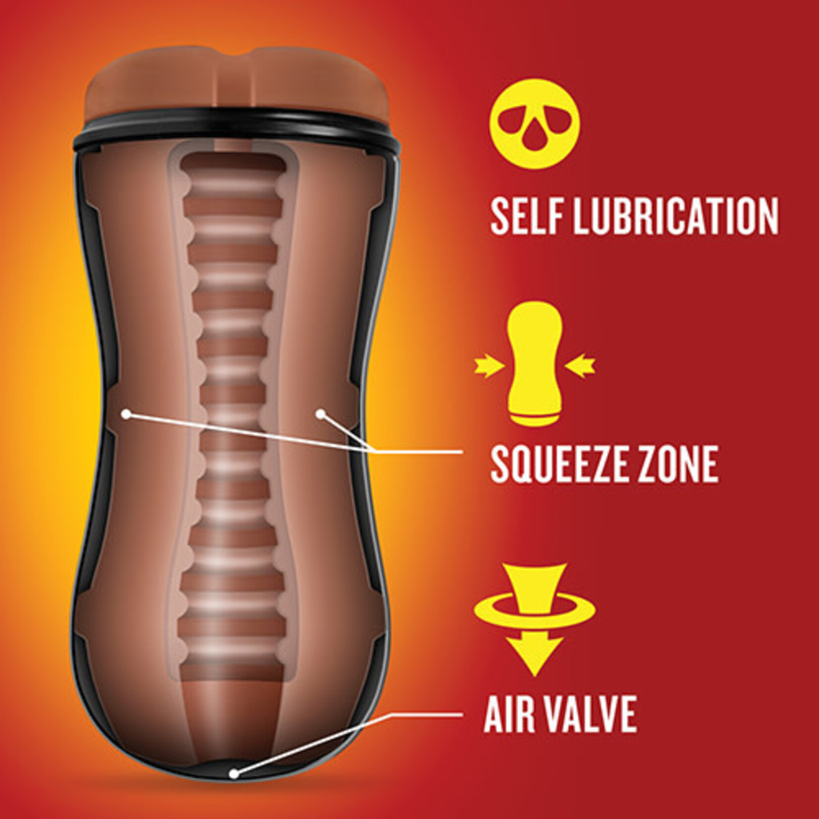 Blush Novelties Loverboy - Manny the Fireman - Self Lubricating Stroker - Tan