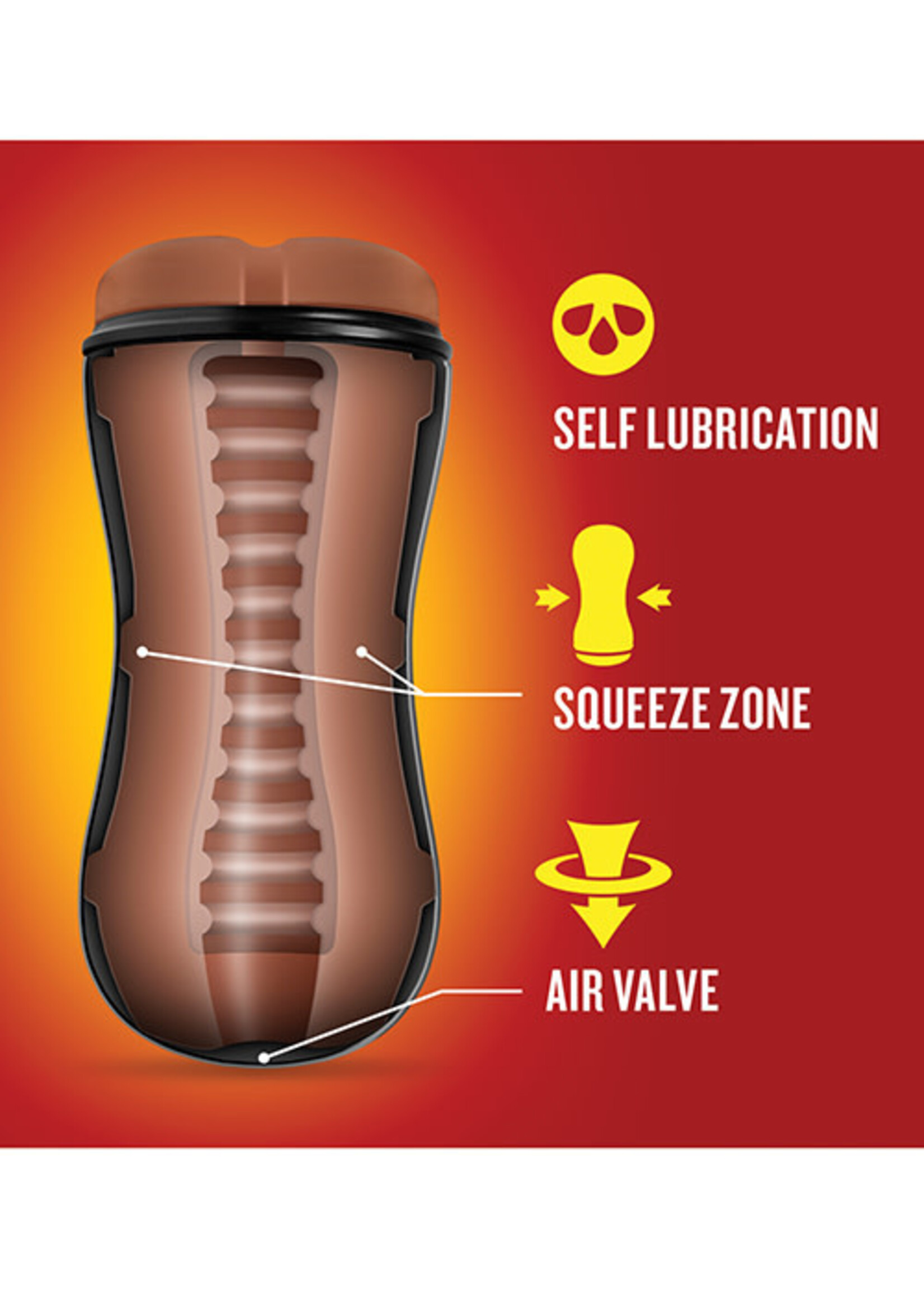 Blush Novelties Loverboy - Manny the Fireman - Self Lubricating Stroker - Tan