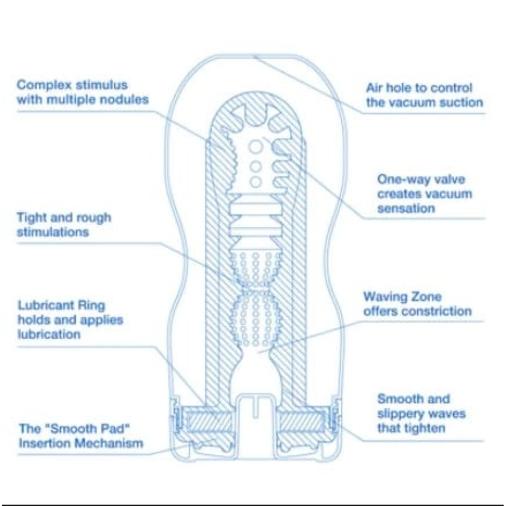 Tenga Tenga Original Vacuum Cup Cool Edition