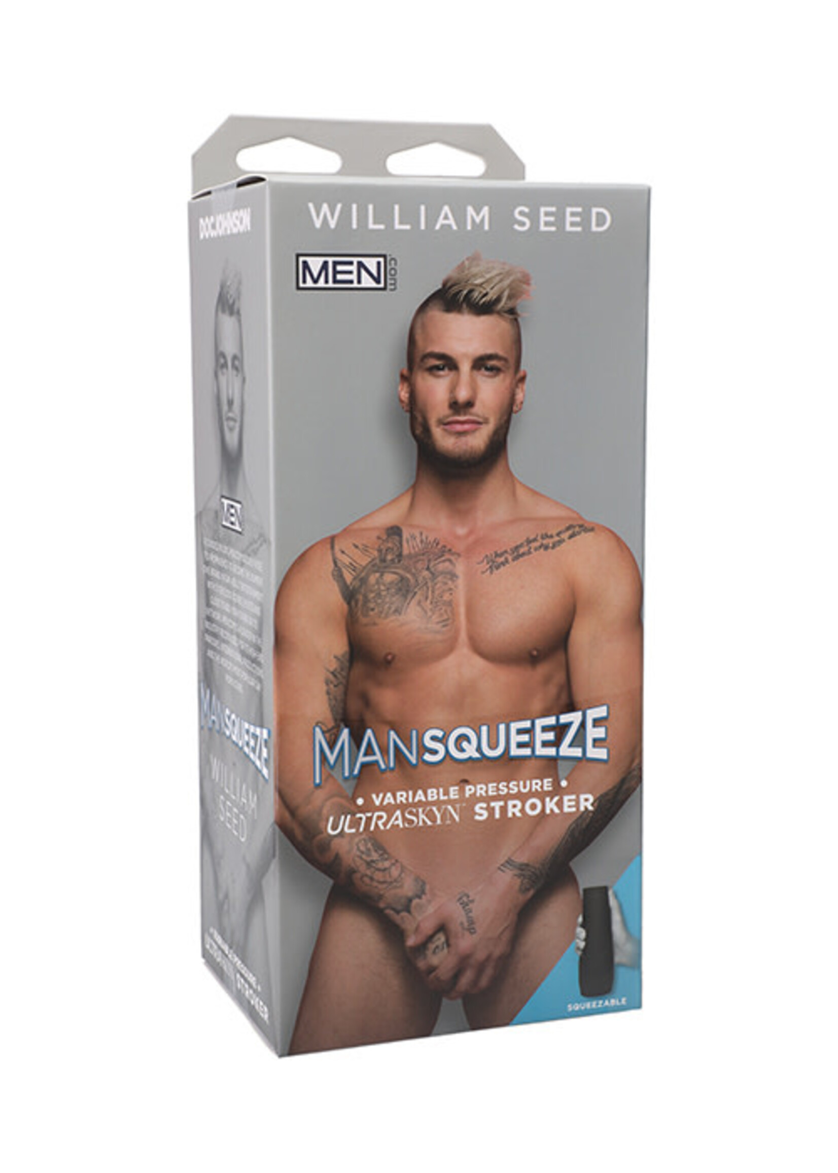 Doc Johnson Man Squeeze - William Seed - Ultraskyn Stroker - Ass