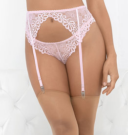 Escante Lace Romance Garterbelt - Pink