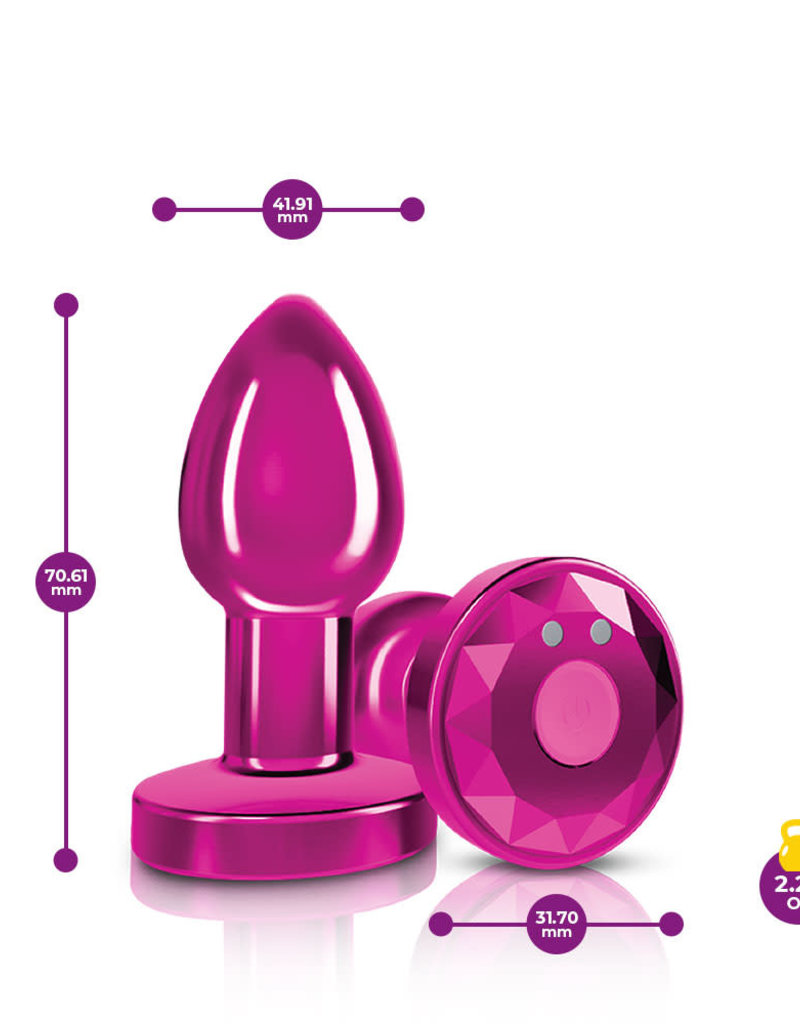 Viben Cheeky Charms Vibrating Metal Butt Plug