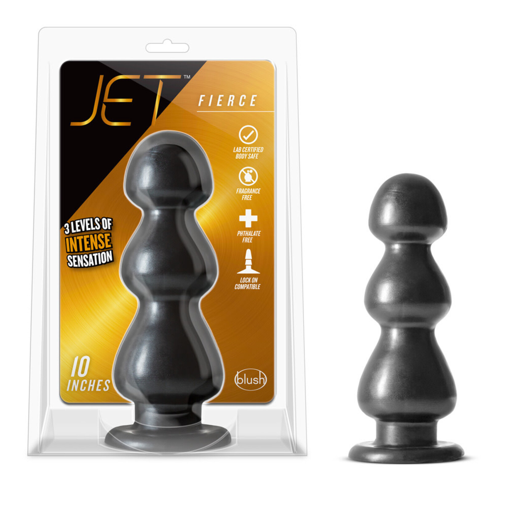 Blush Novelties Jet Fierce Carbon Metallic Black