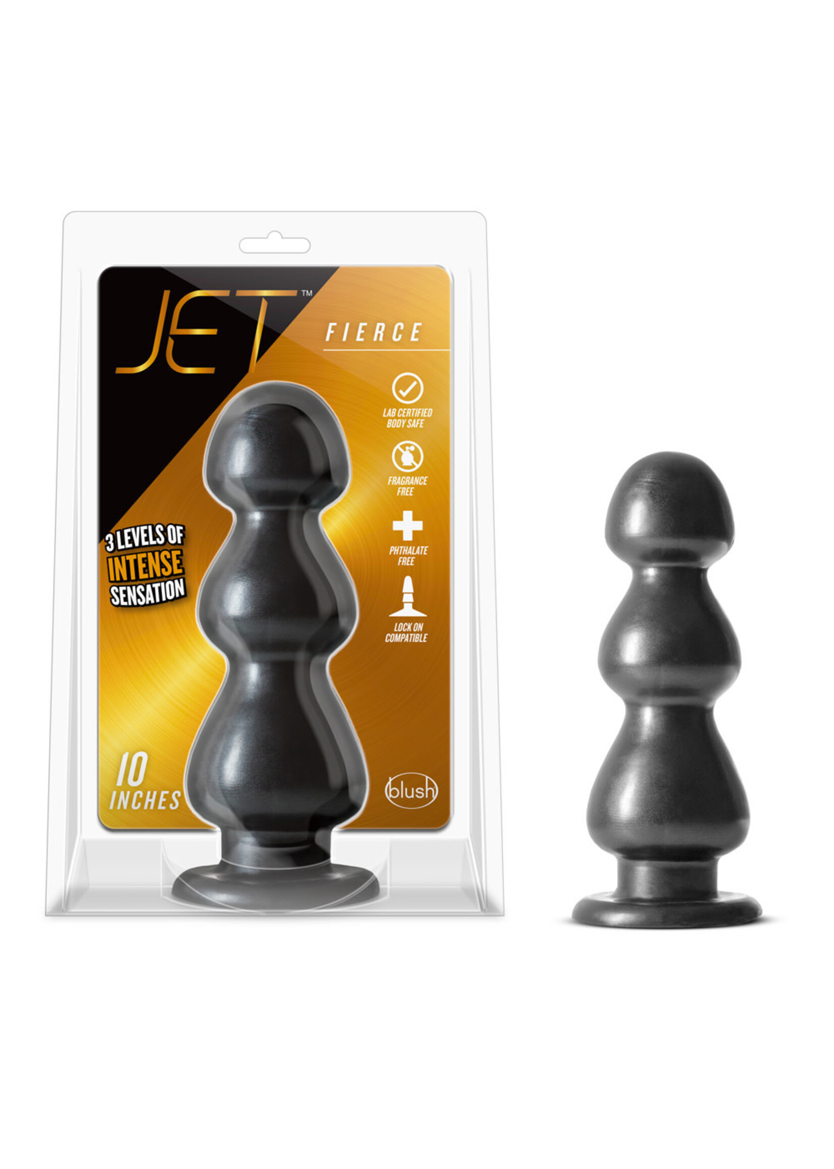 Blush Novelties Jet Fierce Carbon Metallic Black