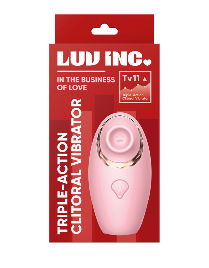 Luv Lab by FemmeFunn Luv Inc. Triple-Action Clitoral Vibrator - Light Pink