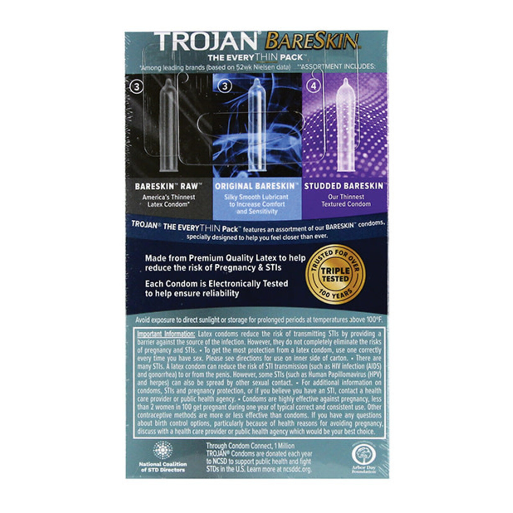 Trojan Condoms Trojan Bareskin EveryThin - 10 pk