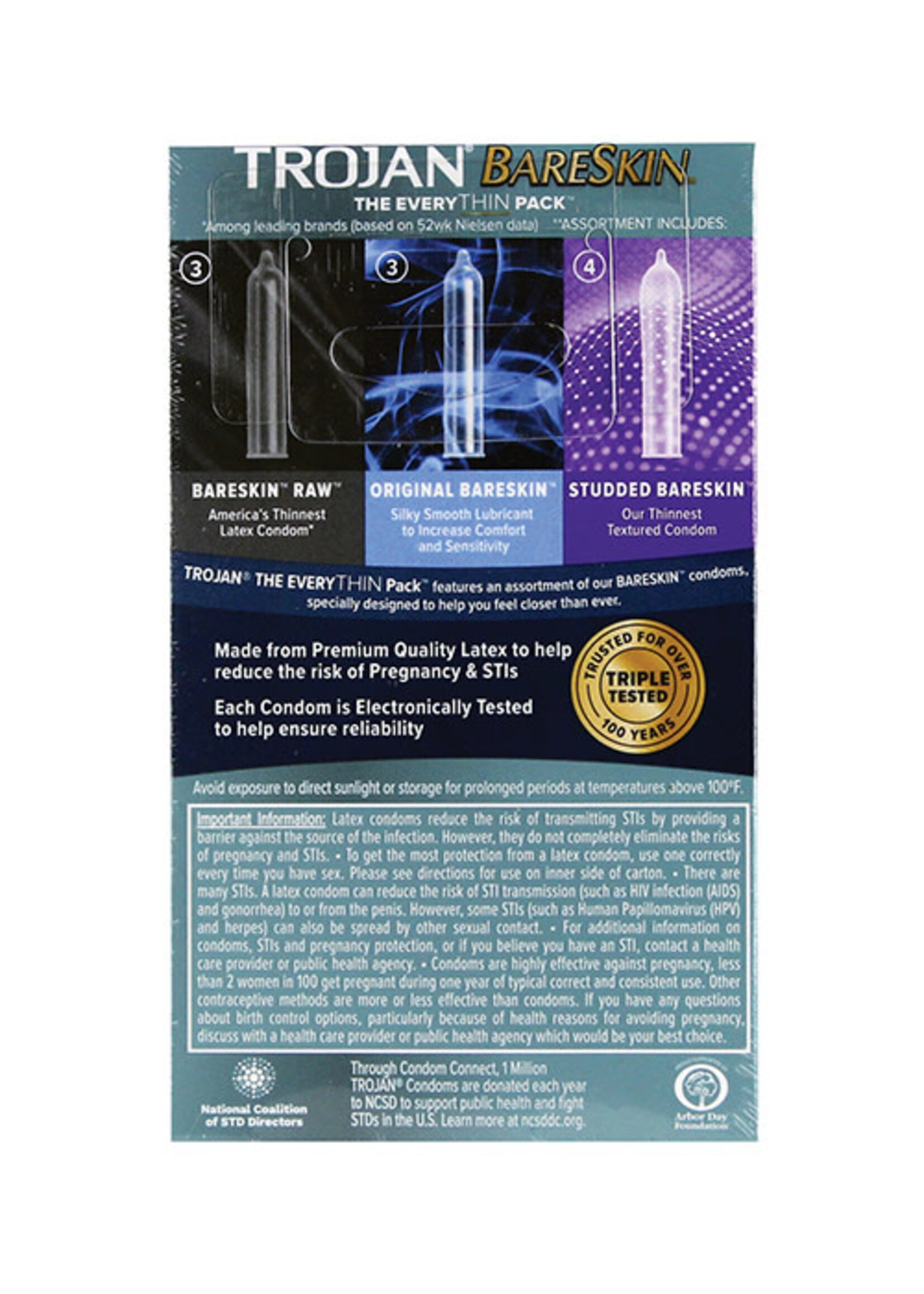 Trojan Condoms Trojan Bareskin EveryThin - 10 pk