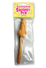 Little Genie Super Fun Penis Squishy Pen - Pink/Yellow