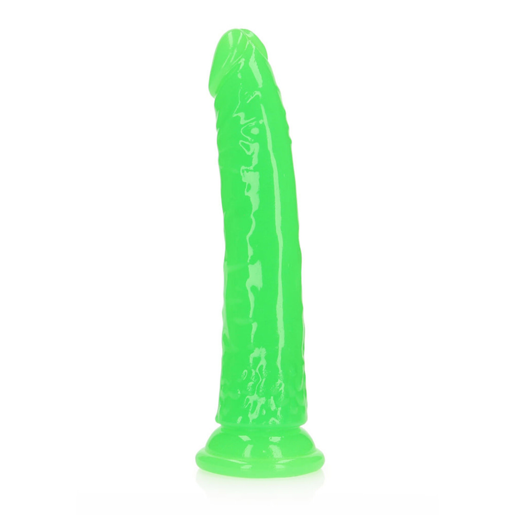 Shots RealRock Realrock Glow In The Dark Slim Dildo 8''
