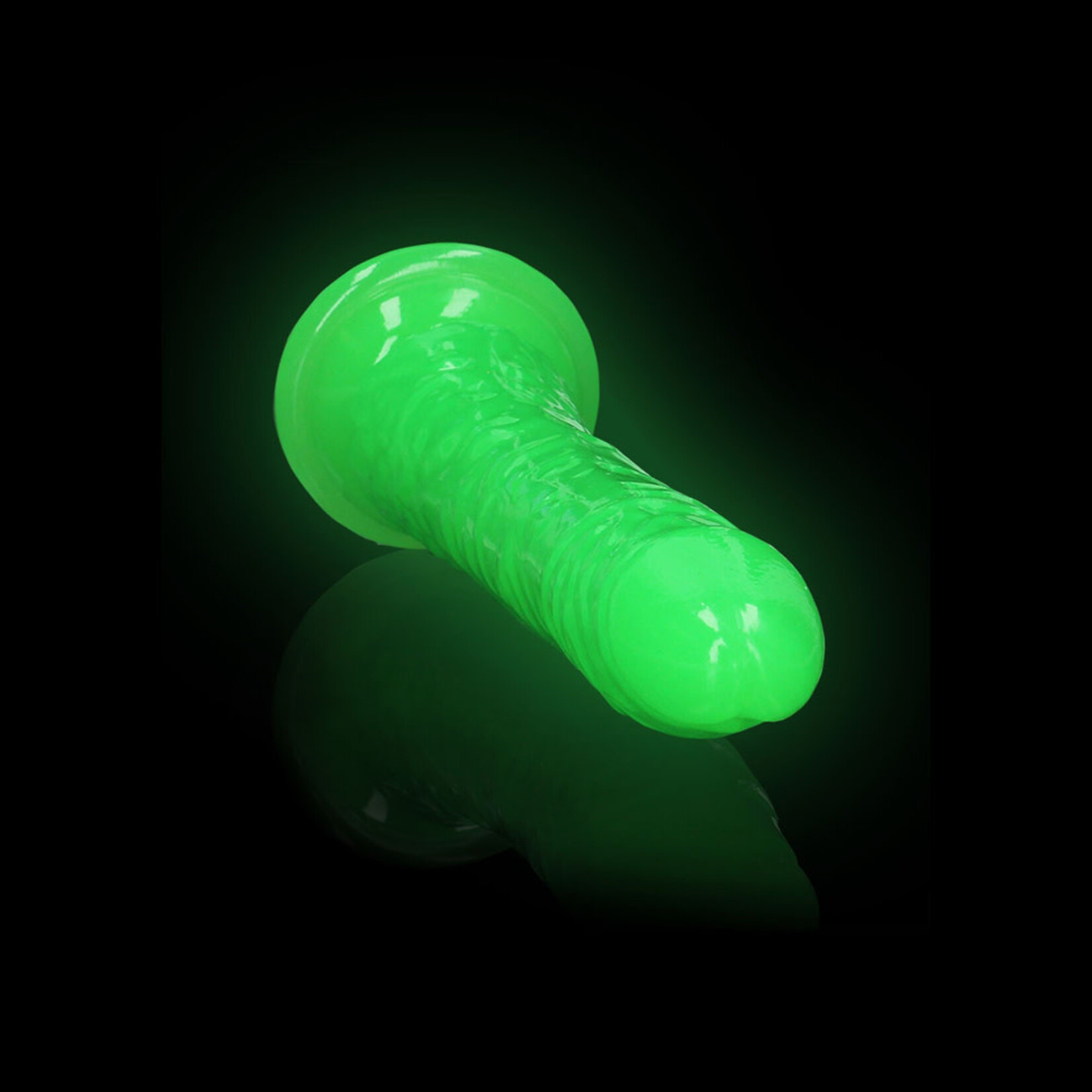 Shots RealRock Realrock Glow In The Dark Slim Dildo 8''