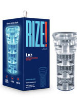 Blush Novelties Rize Luz Glow In The Dark Self-Lubricating Stroker Clear