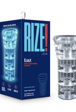 Blush Novelties Rize Luz Glow In The Dark Self-Lubricating Stroker Clear