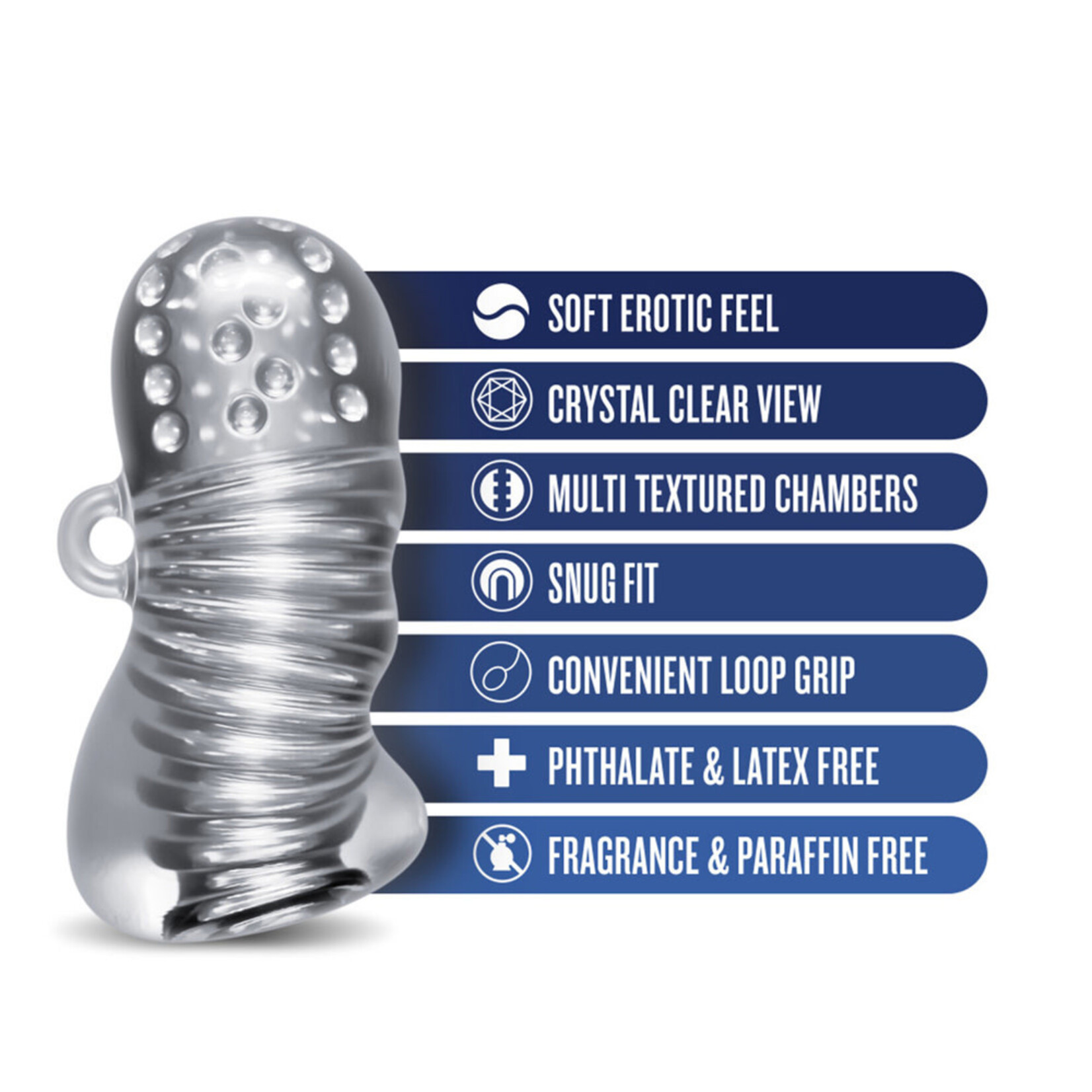 Blush Novelties Rize Squeezy Clear
