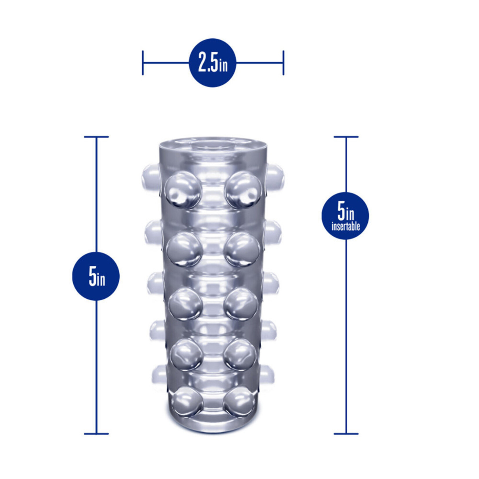 Blush Novelties Rize Swich Glow In The Dark Self-Lubricating Stroker Clear