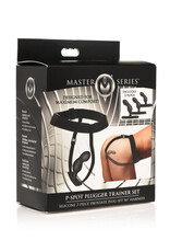 XR Brands Master Series Master Series P-Spot Plugger Trainer Silicone Anal Set (3 Piece) - Black