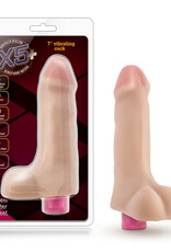 Blush Novelties X5 Plus 7" Vibrating Cock - Beige