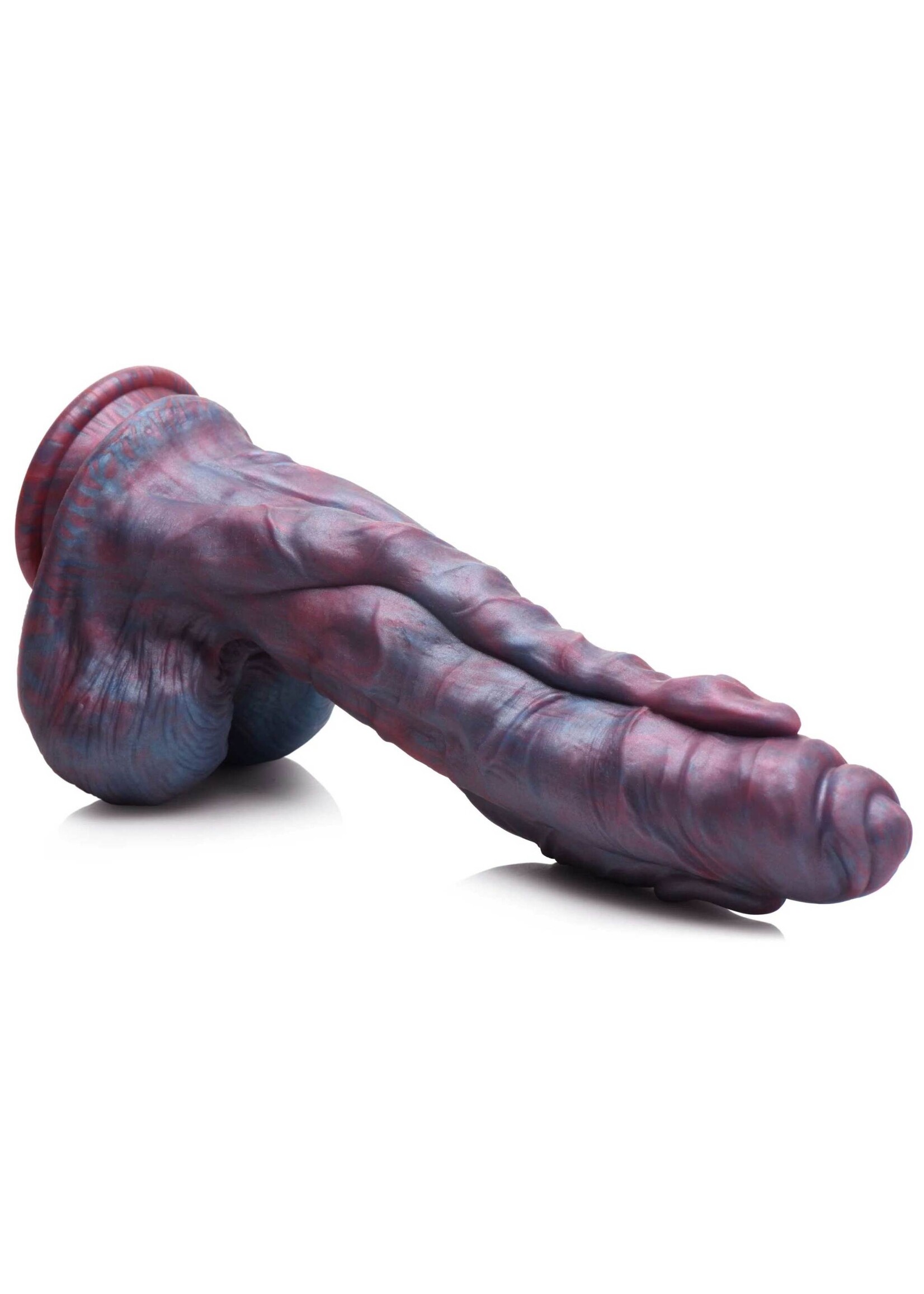XR Brands Creature Cocks Creature Cocks Hydra Sea Monster Silicone Dildo - Blue/Purple/Red