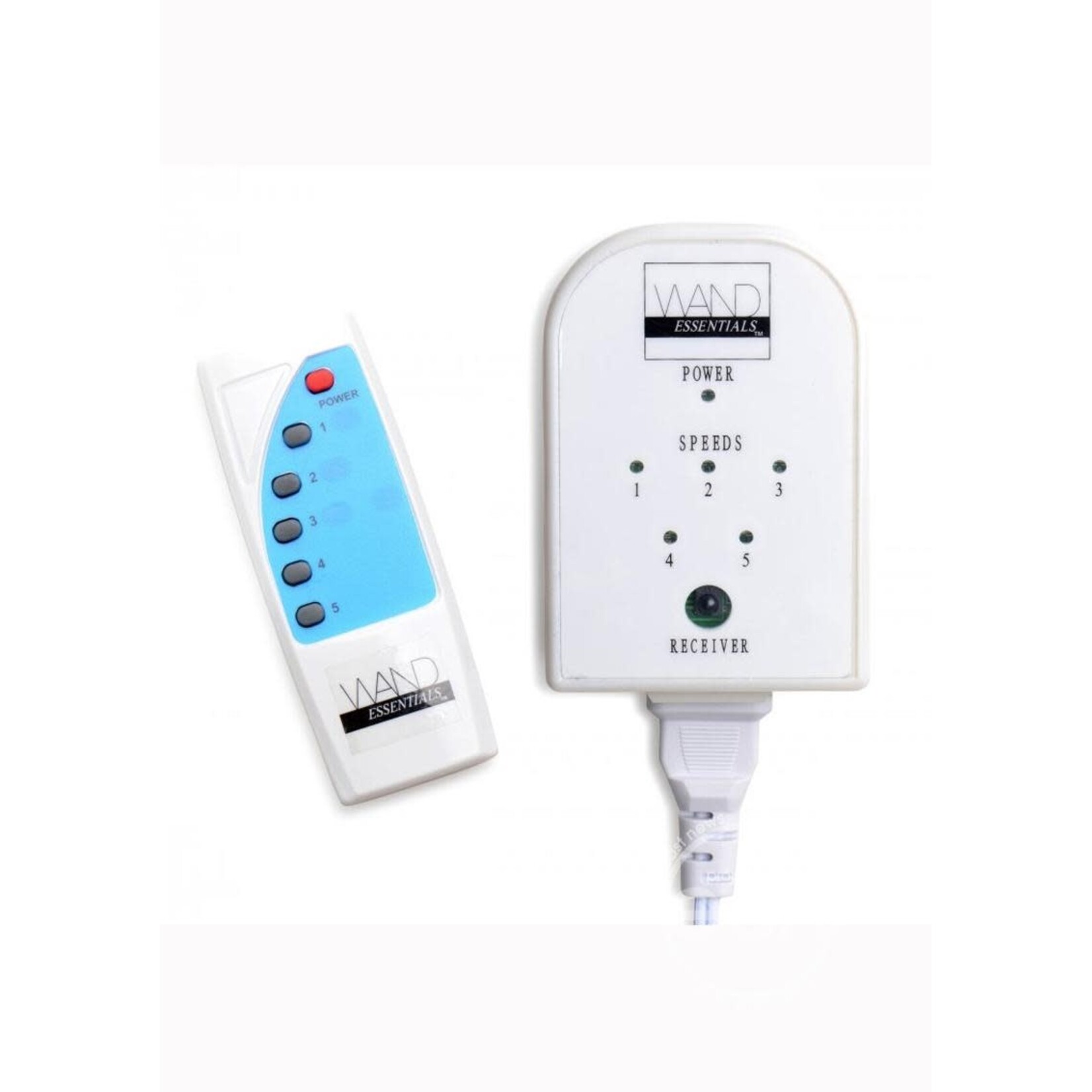 XR Brands Wand Essentials Wand Essentials EZ-Touch Wireless Remote Wand Massager Controller - White