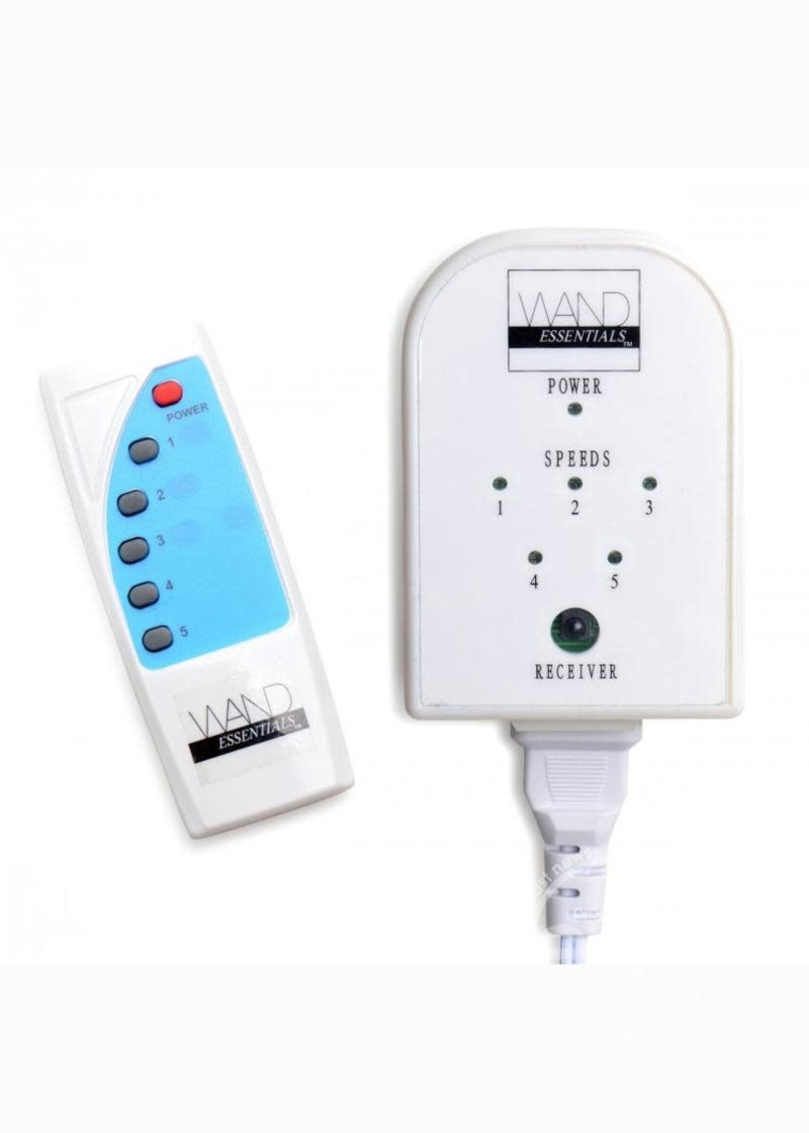 XR Brands Wand Essentials Wand Essentials EZ-Touch Wireless Remote Wand Massager Controller - White