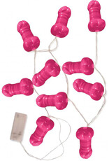 HOTT PRODUCTS Light Up Pink Pecker String Party Lights