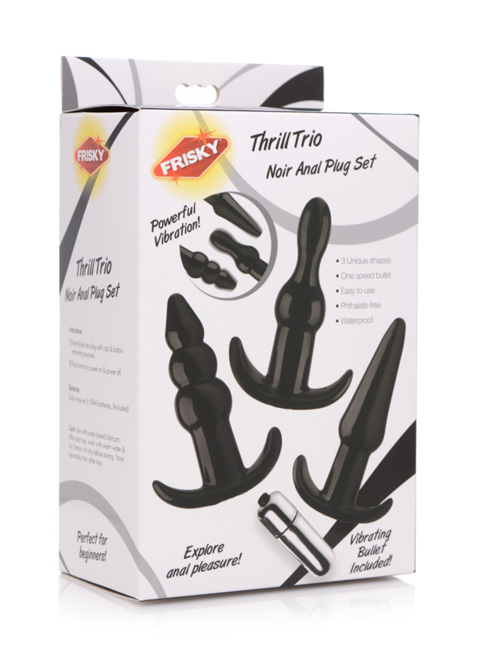 XR Brands Frisky Frisky Thrill Trio Anal Plug Set