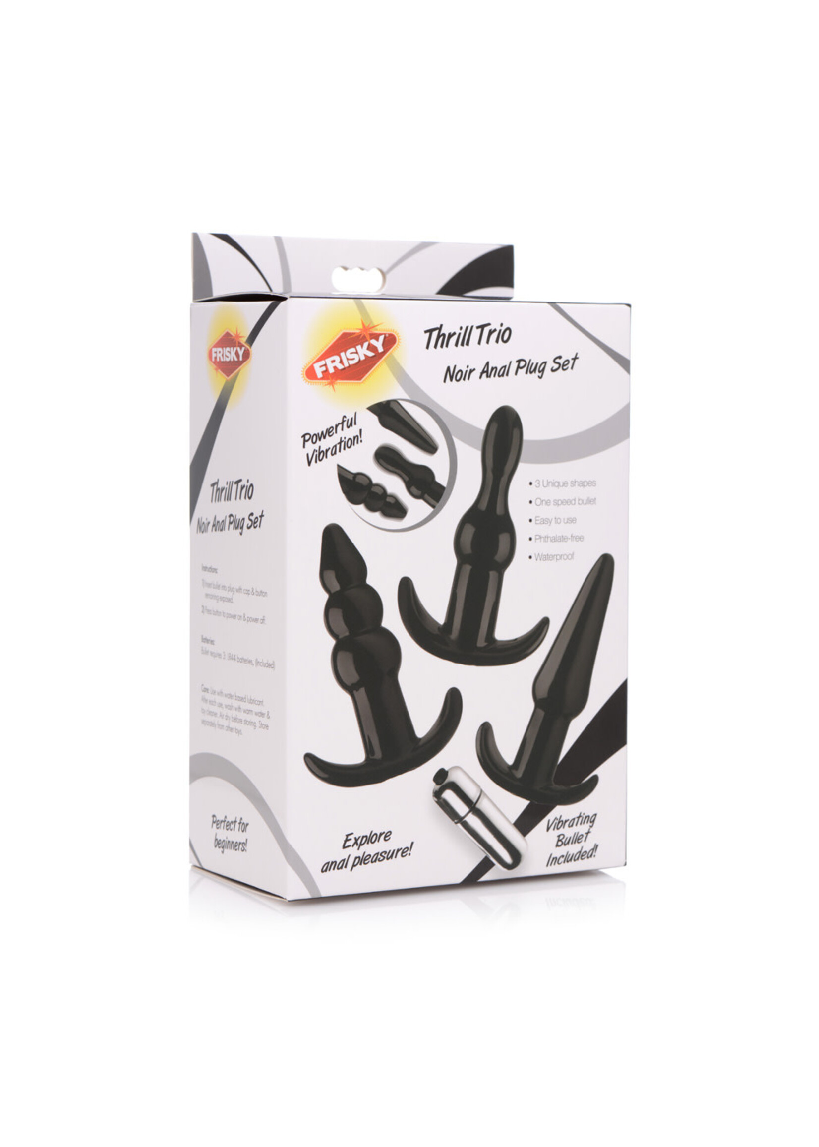 XR Brands Frisky Frisky Thrill Trio Anal Plug Set