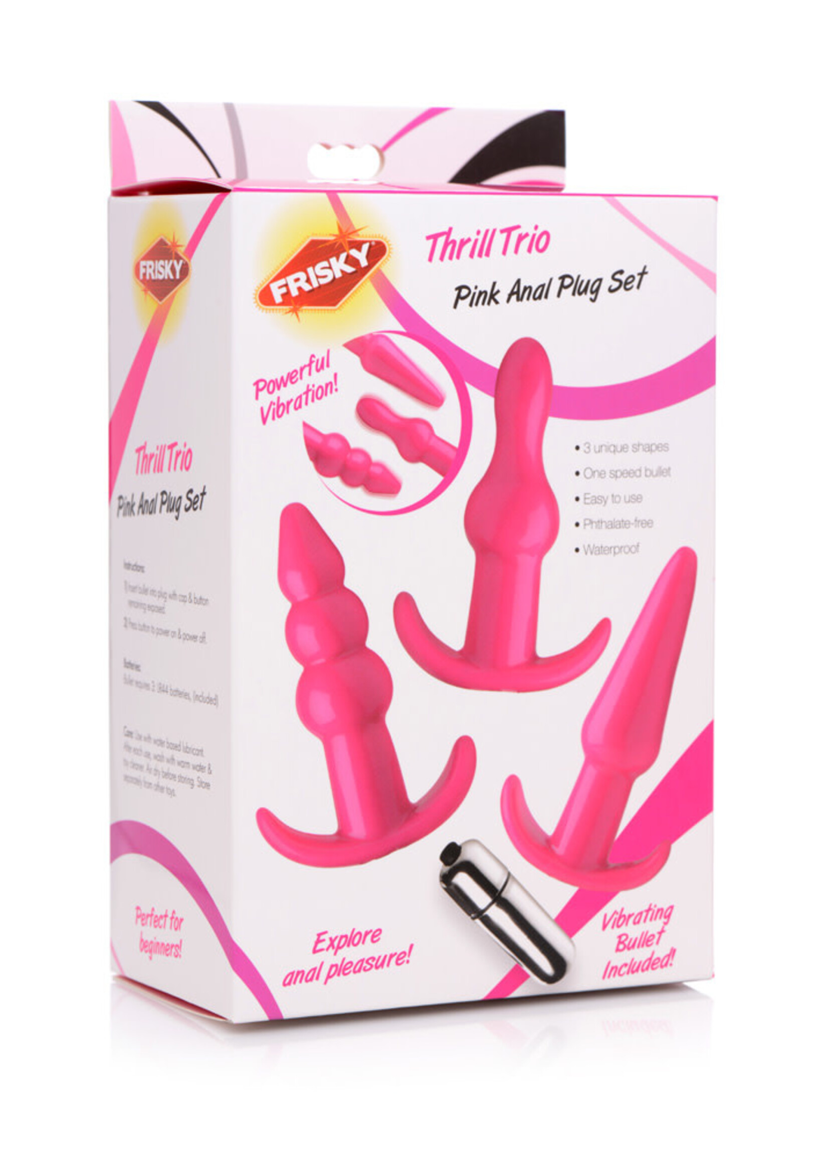 XR Brands Frisky Frisky Thrill Trio Anal Plug Set