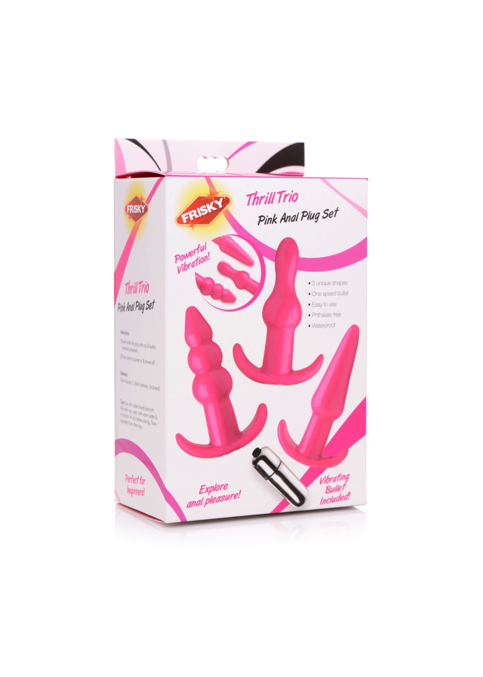 XR Brands Frisky Frisky Thrill Trio Anal Plug Set