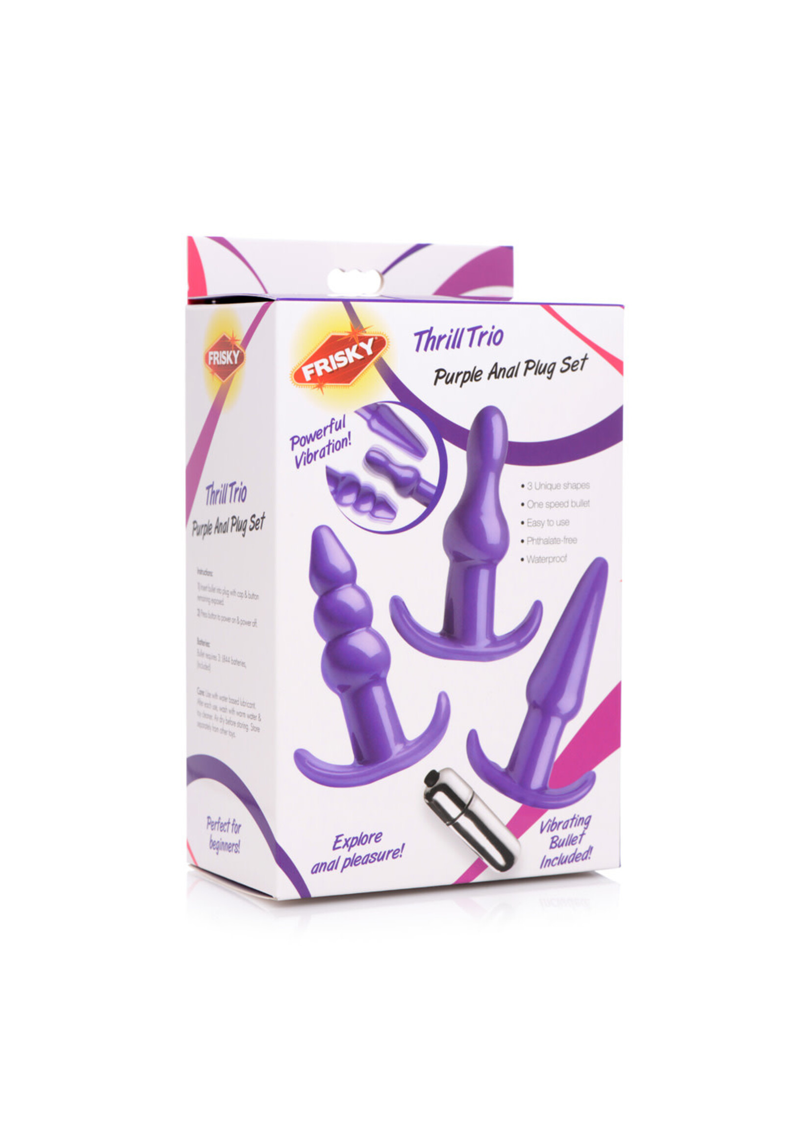 XR Brands Frisky Frisky Thrill Trio Anal Plug Set