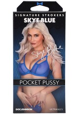 Doc Johnson Signature Strokers ULTRASKYN Pocket Pussy - Skye Blue