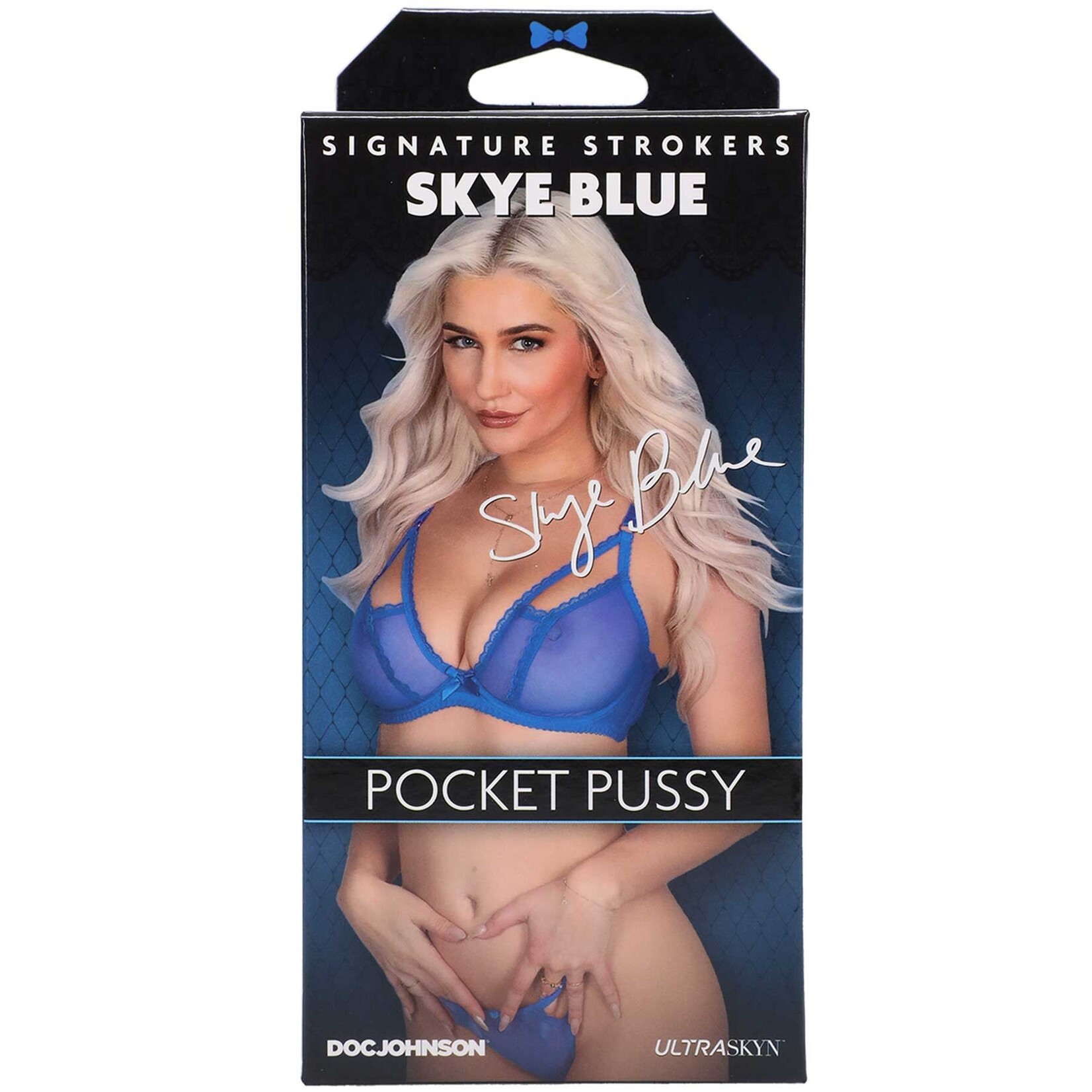 Doc Johnson Signature Strokers ULTRASKYN Pocket Pussy - Skye Blue