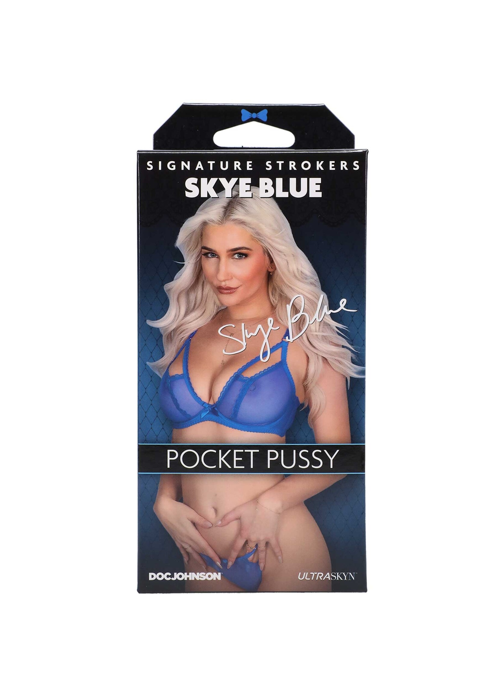 Doc Johnson Signature Strokers ULTRASKYN Pocket Pussy - Skye Blue