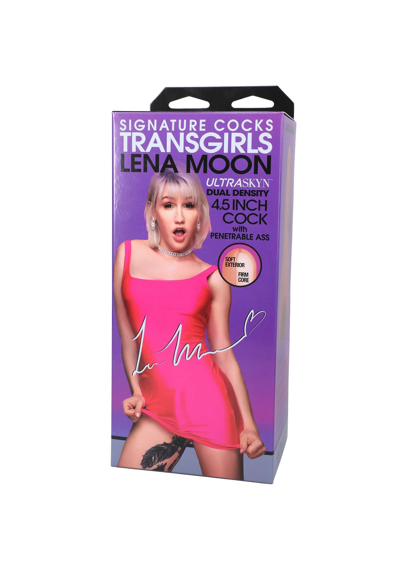 Doc Johnson Signature Cocks Transgirls Cock w/Penetrable Ass - Lena Moon