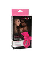 Calexotics Silicone Rechargeable Butterfly Dual Ring