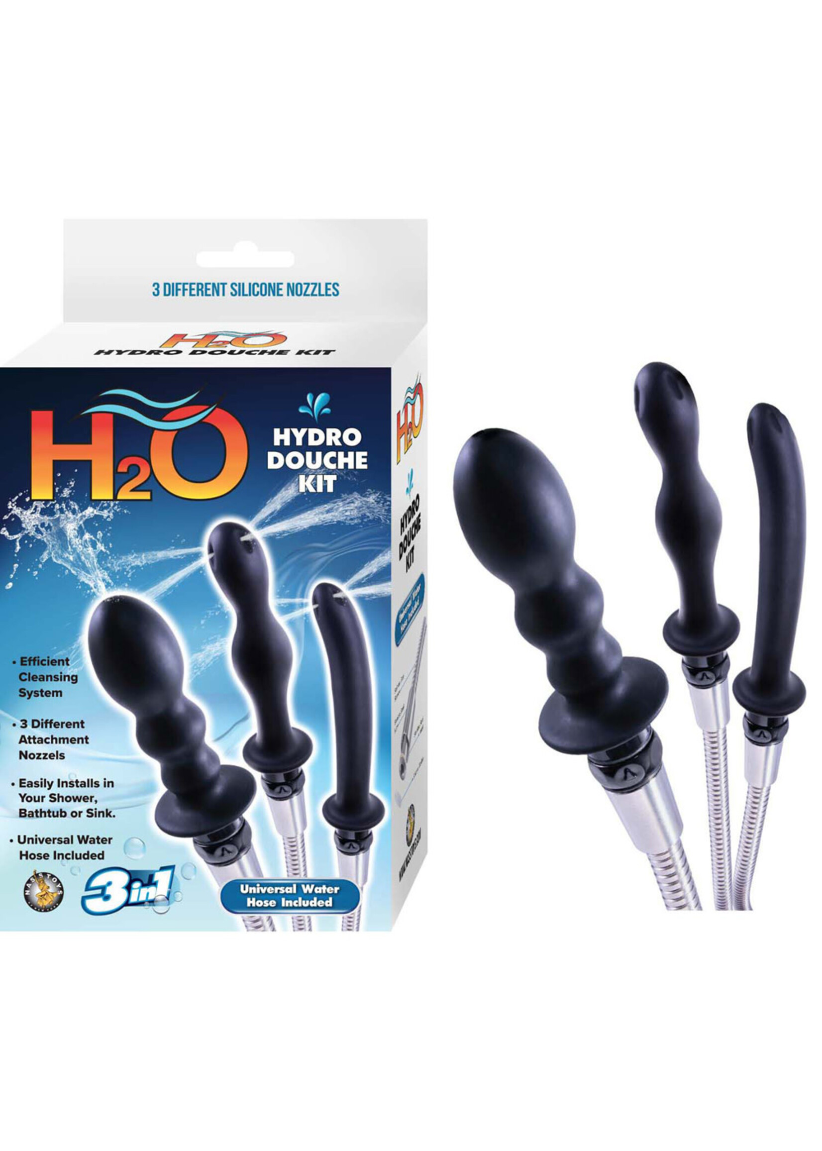NassToys H2O Hydro Douche Kit - Black