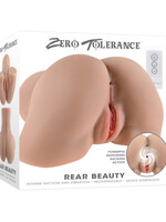 Zero Tolerance Zero Tolerance Rear Beauty Rechargeable Dual Vibrating Realistic Ass & Vagina - Vanilla