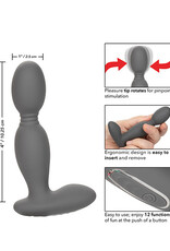 Calexotics Eclipse Rechargeable Silicone Rotator Probe - Grey