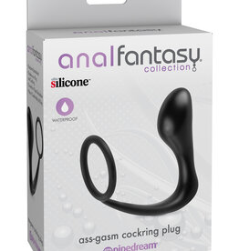 Pipedream Anal Fantasy Collection Ass Gasm Cockring Plug - Black